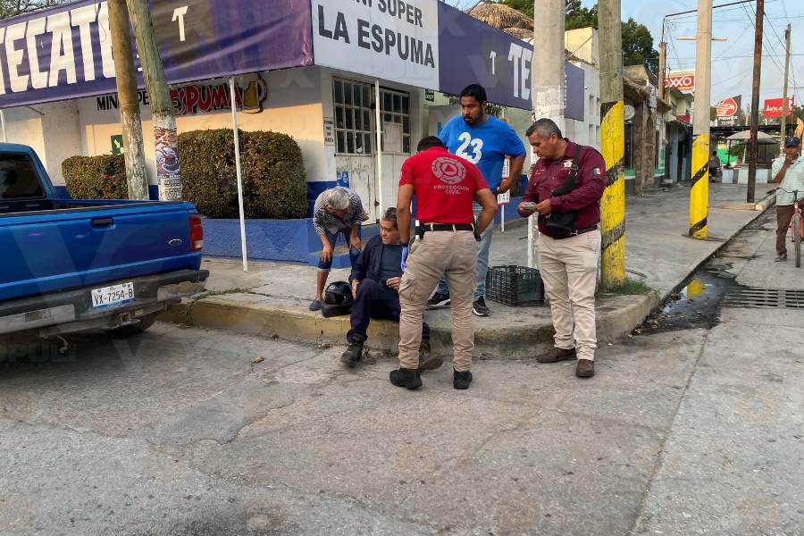 choque en bulevar del Mante