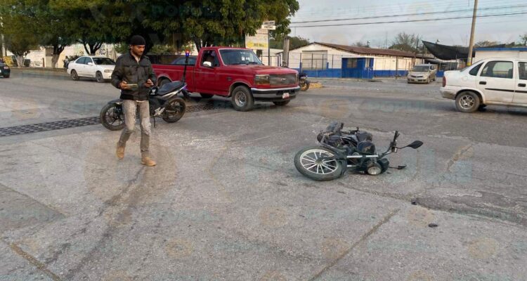 choque en bulevar del Mante