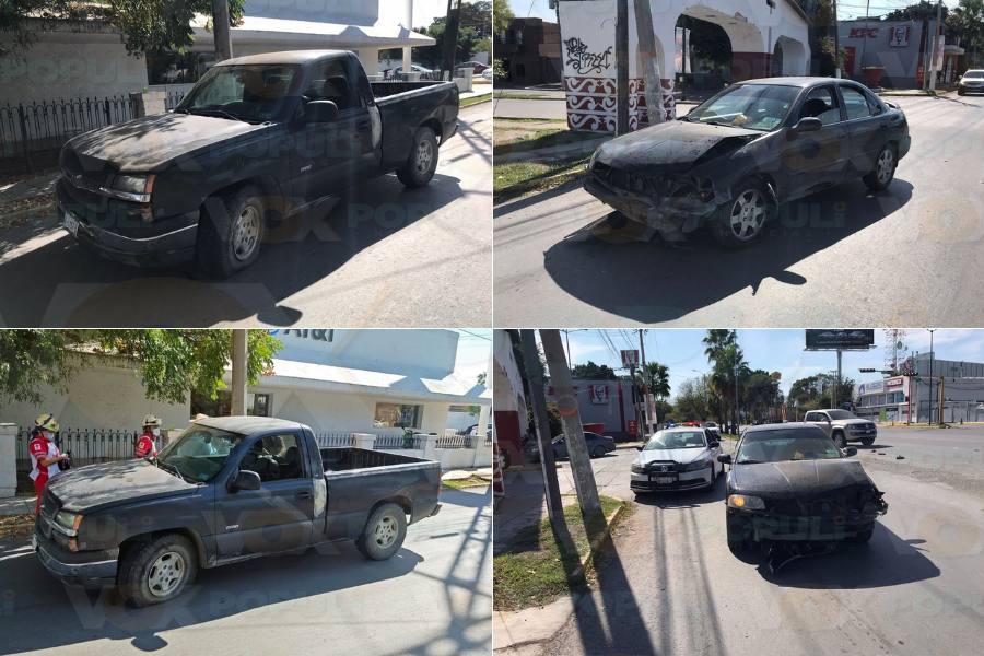choque en cruce de bulevares en Victoria