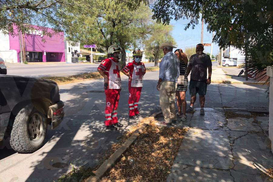 choque en cruce de bulevares en Victoria