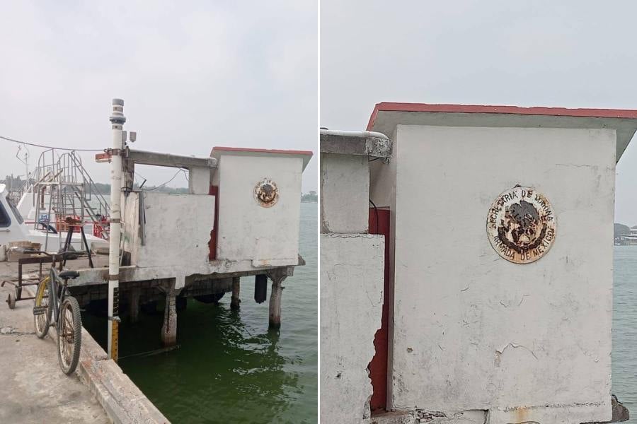 colapsa muelle de pilotos en Madero