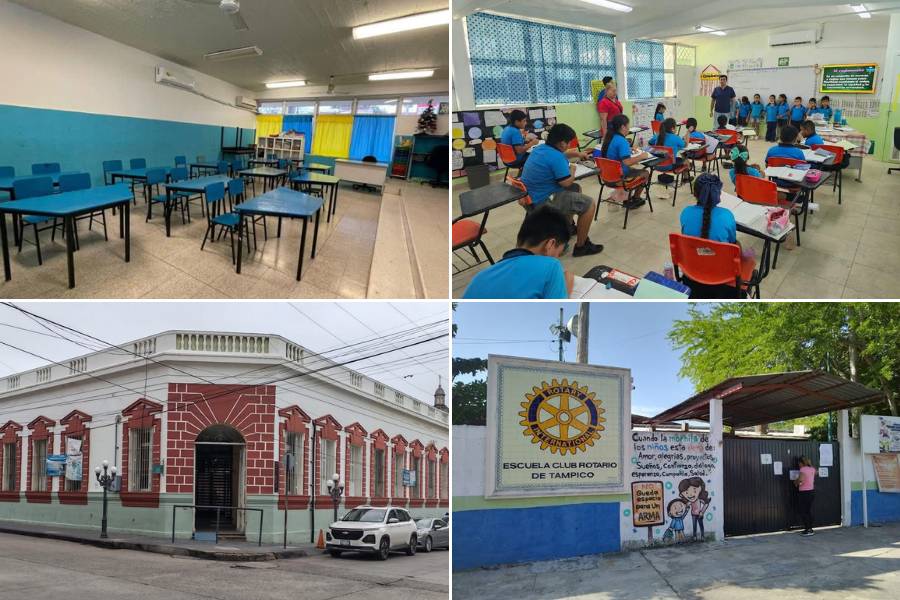 cubrebocas en escuelas en Tamaulipas