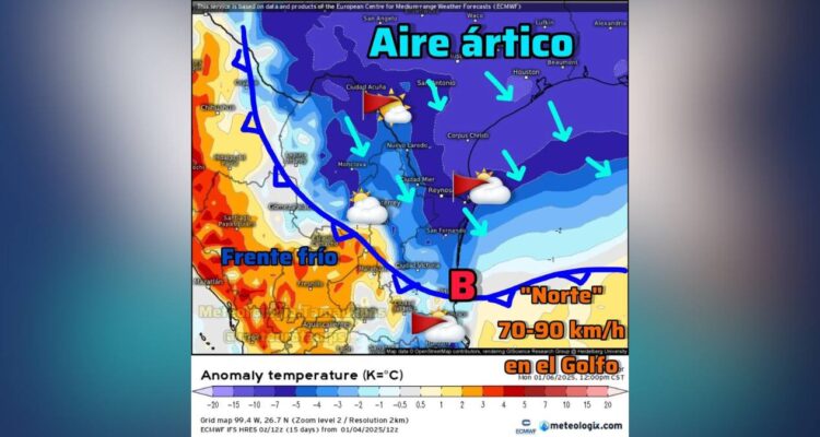 frente frío 21 en Tamaulipas