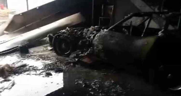 incendia bodega Allende