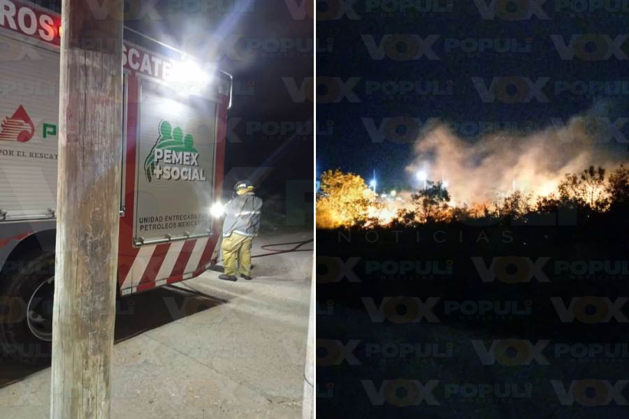 incendios de pastizales en ciudad madero