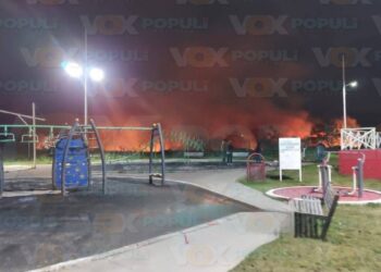 incendios de pastizales en ciudad madero