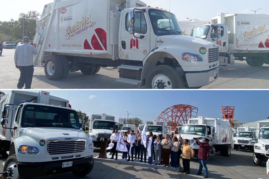 nuevos camiones compactadores en Matamoros