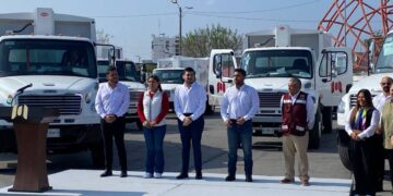 nuevos camiones compactadores en Matamoros