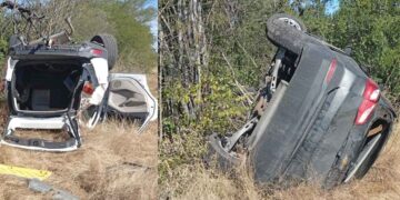 registra volcadura Jiménez