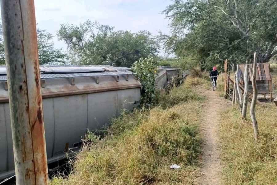 ¡Descarrila tren en Tuxpan!