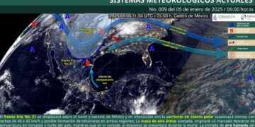 ¿Cómo afectará el Frente Frío No. 21 en México HOY domingo 5 de enero?