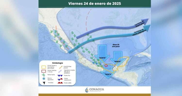 ¿Cómo estará el clima este viernes 24 de enero en México