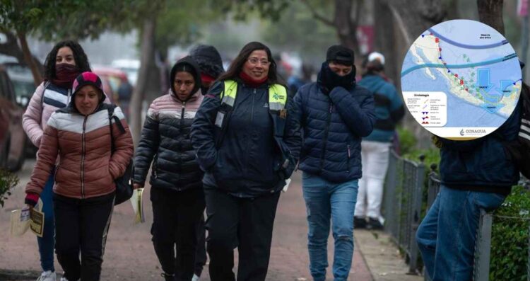 ¿Cuáles estados tendrán descenso en las temperaturas durante 4 días por la Onda Fría, según Conagua?