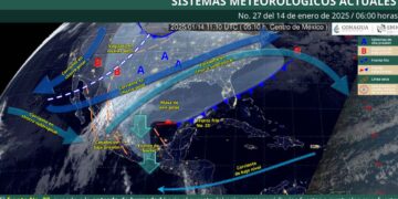 ¿En qué estados habrá lluvias fuertes HOY martes 14 de enero?