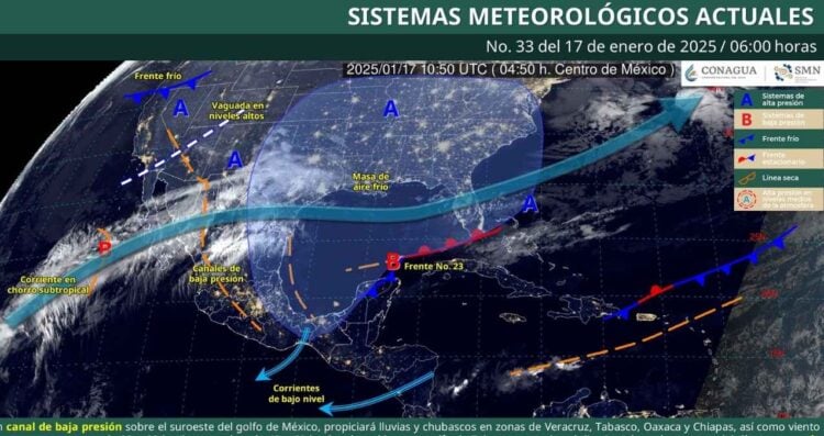 ¿Hará frío Pronóstico del clima 17 de Enero 2025