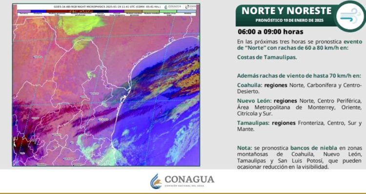 ¿Ingresará a Tamaulipas el evento de “Norte” HOY domingo 19 de enero?