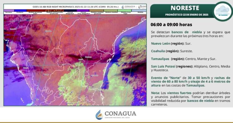 ¿Llegará la temperatura a los 5 grados en Tamaulipas HOY miércoles?