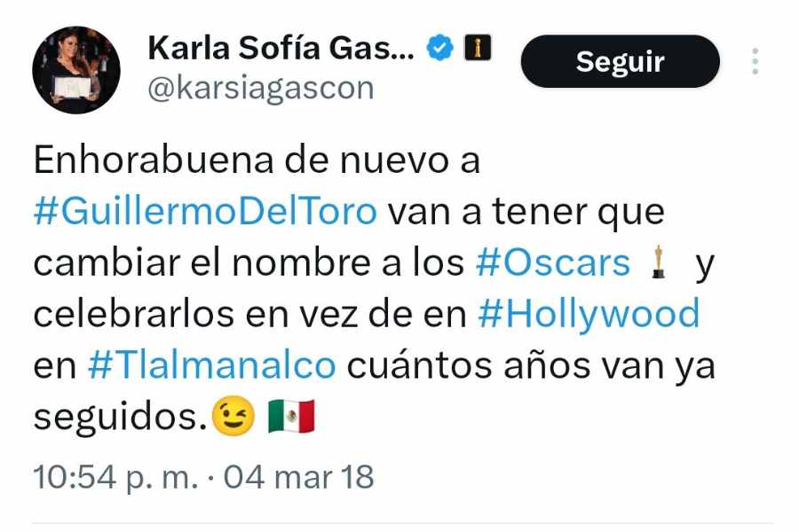 tuits Sofía Gascón