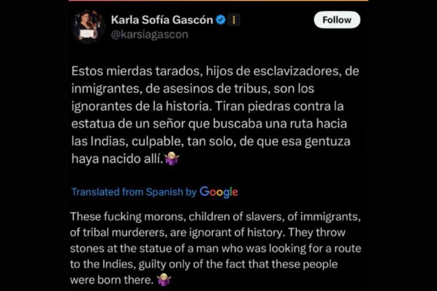 tuits Sofía Gascón 