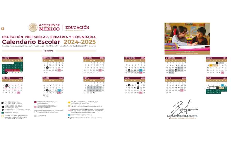 ¿Qué días no habrá clases en febrero 2025, según el calendario de la SEP?