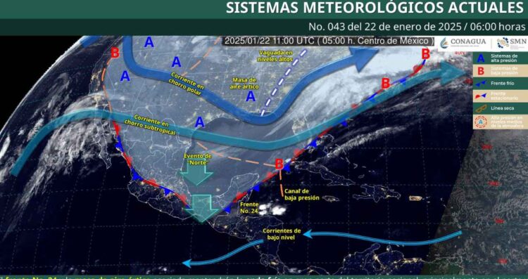 ¿Qué estados podrían llegar hasta los 0 grados este miércoles 22 de enero?