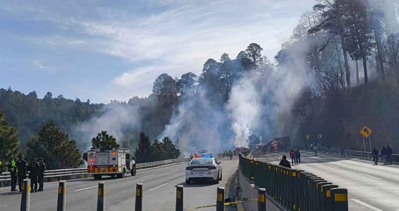 Accidente en autopista México-Puebla seis personas <yoastmark class=
