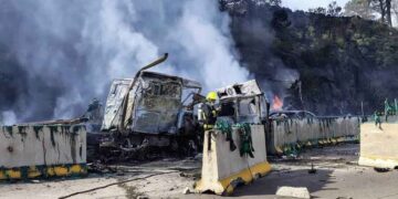 Accidente en autopista México-Puebla seis personas fallecidas