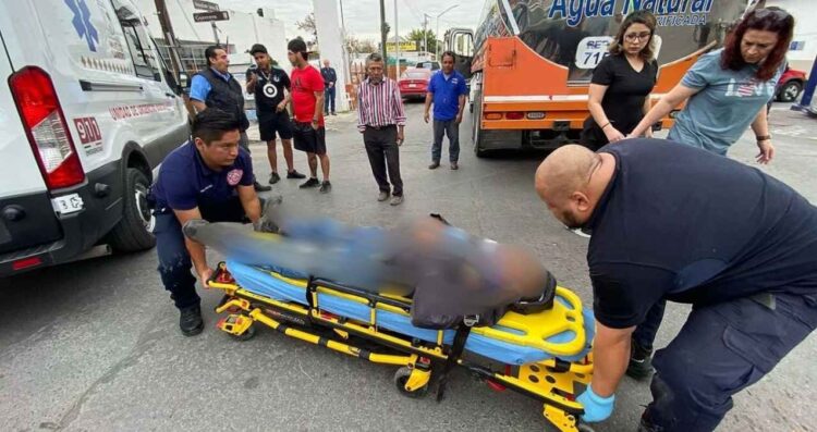 ciclista accidente múltiple Nuevo Laredo