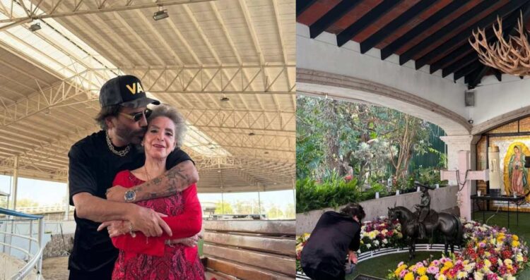 Alejandro Fernández regresa a casa y visita a su madre en Los Tres Potrillos