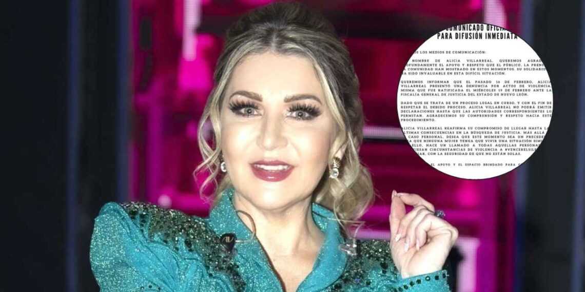 Alicia Villarreal lanza comunicado