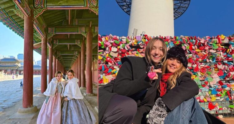Andrea Legarreta y su hija Nina disfrutan de un mágico viaje a Corea