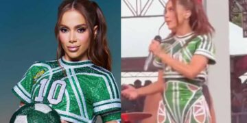 Anitta pierde la paciencia en pleno concierto por fallas técnicas