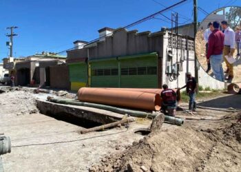 Anuncian inversión de 16 millones de pesos para reparar caído en la calle Tercera de Matamoros
