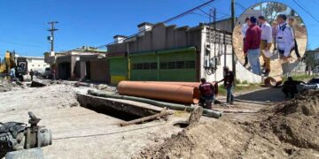 Anuncian inversión de 16 millones de pesos para reparar caído en la calle Tercera de Matamoros