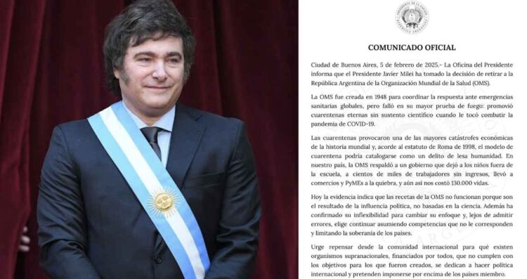 Argentina decide retirarse de la OMS: ¿A qué se debe?