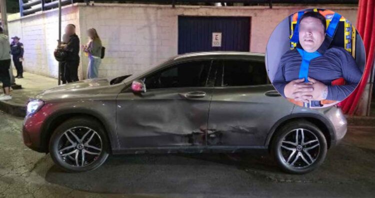 Asaltante termina prensado tras intentar asaltar a un automovilista en la Alcaldía Miguel Hidalgo, CDMX