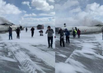 Avión de Delta Airlines sufre accidente durante su aterrizaje en Toronto, Canadá