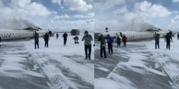 Avión de Delta Airlines sufre accidente durante su aterrizaje en Toronto, Canadá