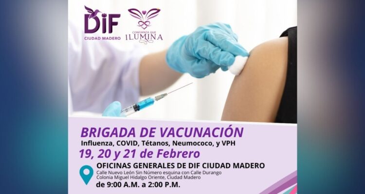 Brigada de vacunación Ciudad Madero