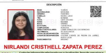 Buscan a adolescente que desapareció en Juárez, Nuevo León