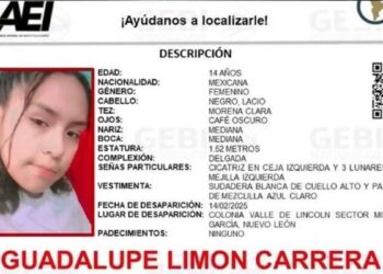 Buscan jovencita desaparecida García