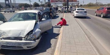 Carambola en el bulevar Hidalgo en Reynosa, Tamaulipas