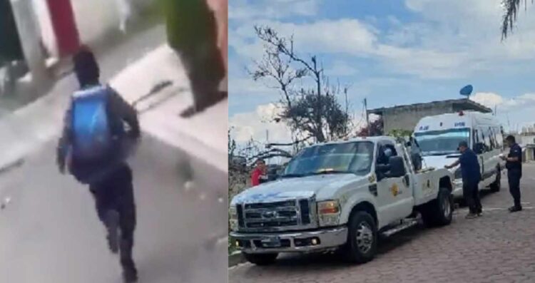 Menor es acosado por conductor de combi en Puebla