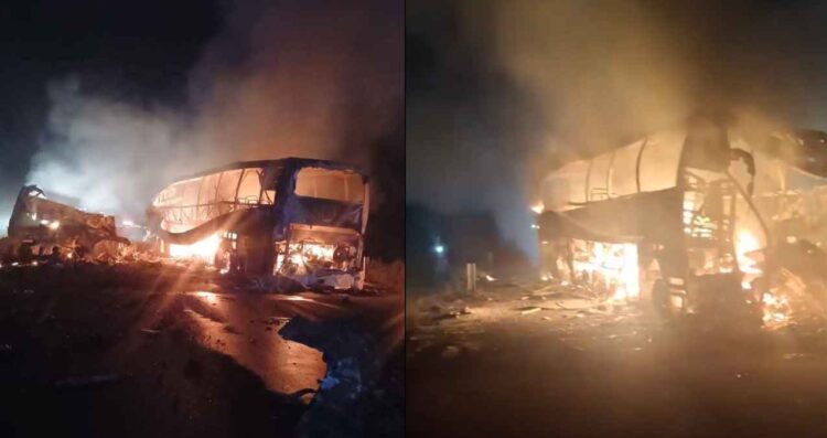 Choca tráiler contra autobús en la carretera Escárcega-Chetumal en Campeche; reportan varios muertos y al menos 10 heridos