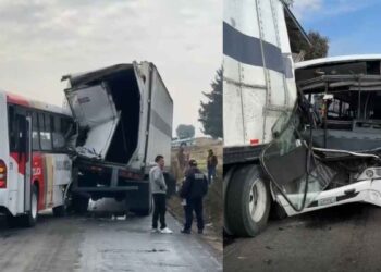 Choque entre camión y tráiler en la Toluca-Atlacomulco deja varios lesionados