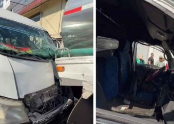 Choque entre transporte público y pipa de agua, deja 8 lesionados en Ecatepec, Estado de México
