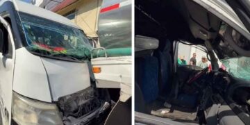 Choque entre transporte público y pipa de agua, deja 8 lesionados en Ecatepec, Estado de México