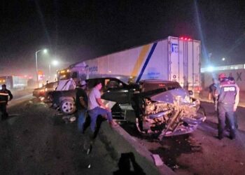 Choque múltiple en Nuevo Laredo deja un herido y caos vial en el Periférico