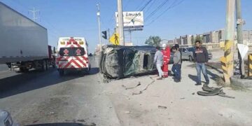Choque múltiple en Reynosa deja un herido en el libramiento Monterrey-Matamoros