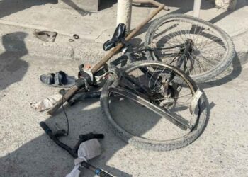 Ciclista es atropellado por una camioneta en Matamoros, Tamaulipas